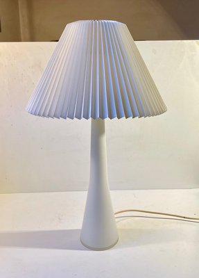 White Opaline Glass Table Lamp by Ernest Voss for Le Klint, 1950s-LCR-1156287