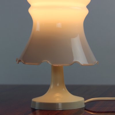 White Opaline Glass Table Light from Opp Jihlava, Czechoslovakia, 1960s-UL-1263554