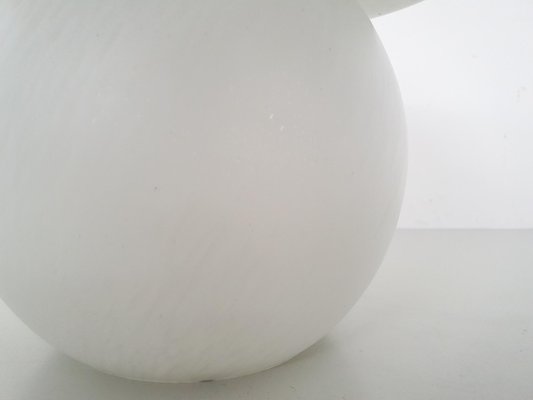 White Opaline Glass Table Light from Peil & Putzler, Germany, 1970s-ZO-806027