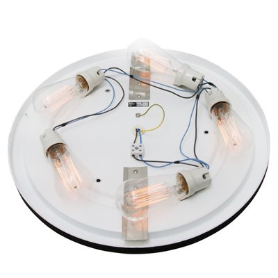 White Opaline Glass Wall Round Flush Mount from Bega Limburg-BLS-1416856