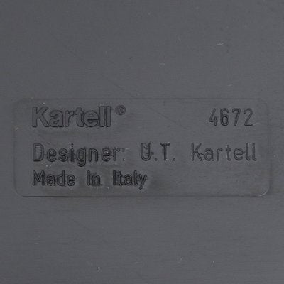 White or Black Plastic Basket from Kartell, 1960s-EZ-1747135