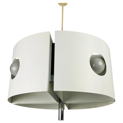 White Pendant Lamp by Klaus Hempel for Kaiser Leuchten, 1970s-PUK-973387