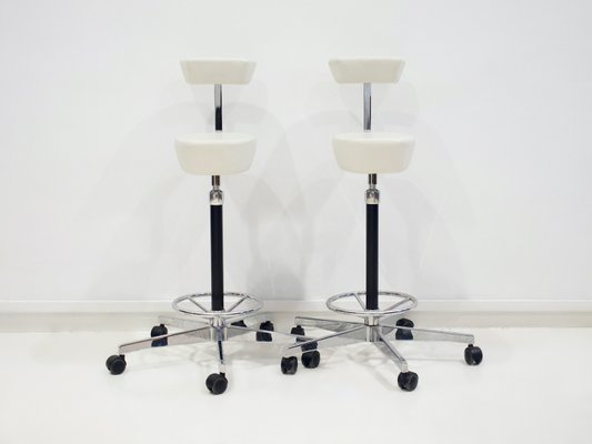 White Perch Chairs by George Nelson for Vitra, 2010s, Set of 2-ZYF-1398933