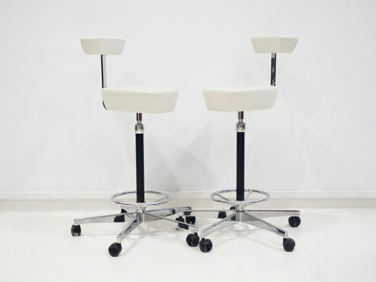 White Perch Chairs by George Nelson for Vitra, 2010s, Set of 2-ZYF-1398933