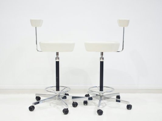 White Perch Chairs by George Nelson for Vitra, 2010s, Set of 2-ZYF-1398933