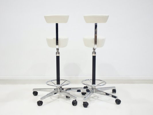 White Perch Chairs by George Nelson for Vitra, 2010s, Set of 2-ZYF-1398933