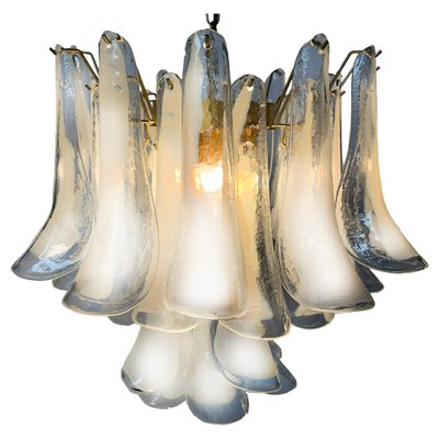 White Petal Chandelier in Murano Glass, 1990s-OVO-1706141