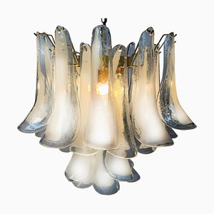 White Petal Chandelier in Murano Glass, 1990s-OVO-1706141