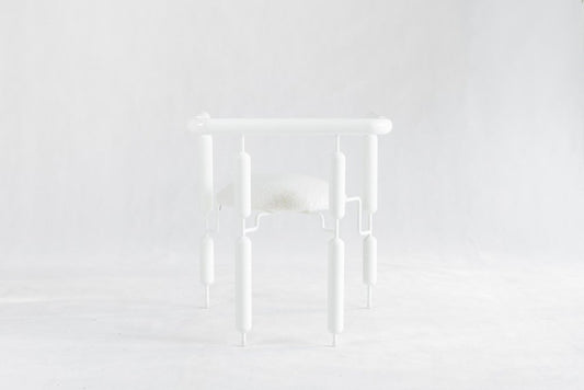 White Poodle Armchair by Metis Design Studio