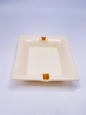 White Porcelain Ashtray, France, 1980s-UR-1362380