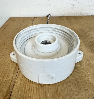 White Porcelain Ceiling Light, 1970s-CGF-1756859