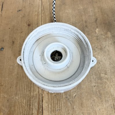 White Porcelain Ceiling Light, 1970s-CGF-1756859