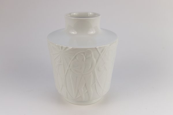 White Porcelain Paradise Vase by Kurt Wendler for Edelstein, 1957-KEG-356854