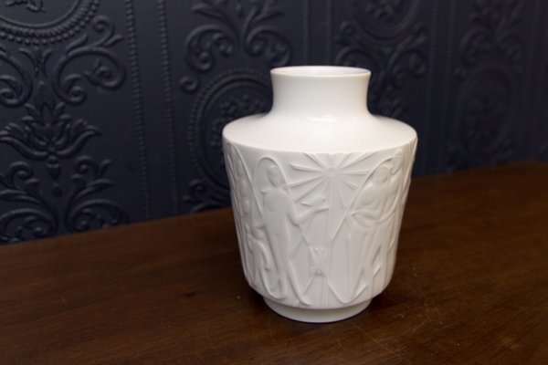 White Porcelain Paradise Vase by Kurt Wendler for Edelstein, 1957-KEG-356854