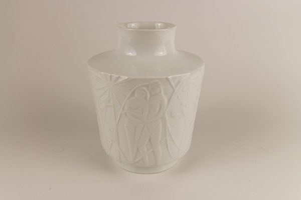 White Porcelain Paradise Vase by Kurt Wendler for Edelstein, 1957-KEG-356854