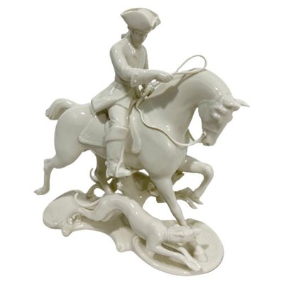 White Porcelain Sculpture by Theodor Kärner Red Hunt for Nymphenburg-UCH-1288581