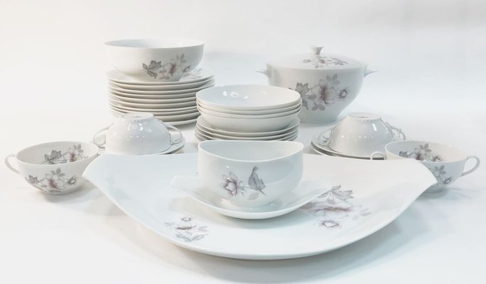 White Porcelain Tableware Set from Bidasoa, 1960s, Set of 27-TS-771689