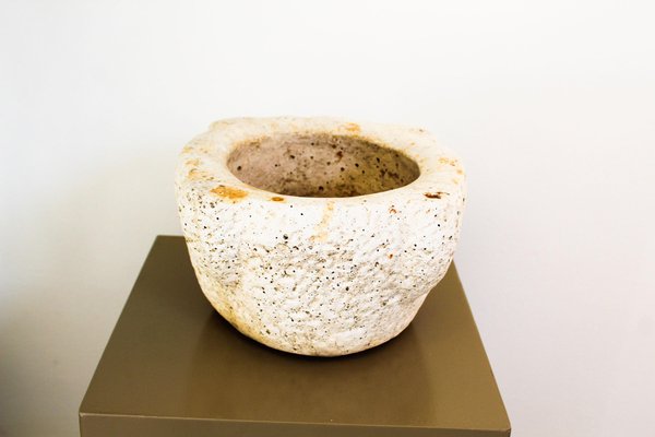 White Porous Stone Vase, Italy-OAQ-1169418