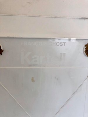 White PVC Rectangular Mirror from Kartell, 1990s-ZLY-614543