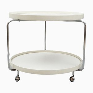 White Round Rollable Side Table-RST-1244976