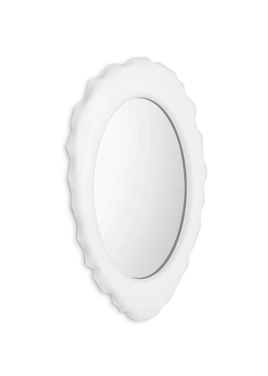 White Silex Wall Mirror by Zieta