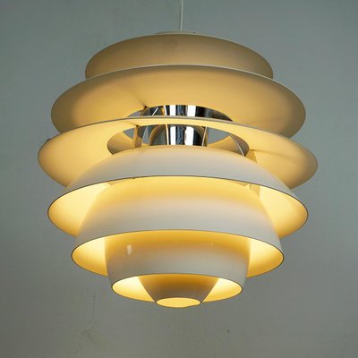 White Snowball Pendant Lamp by Poul Henningsen for Poulsen, 1970s-MH-2031755