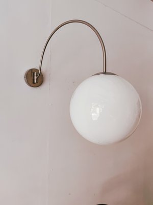 White Sphere Wall Lamp with Adjustable Arm-QLH-1130422