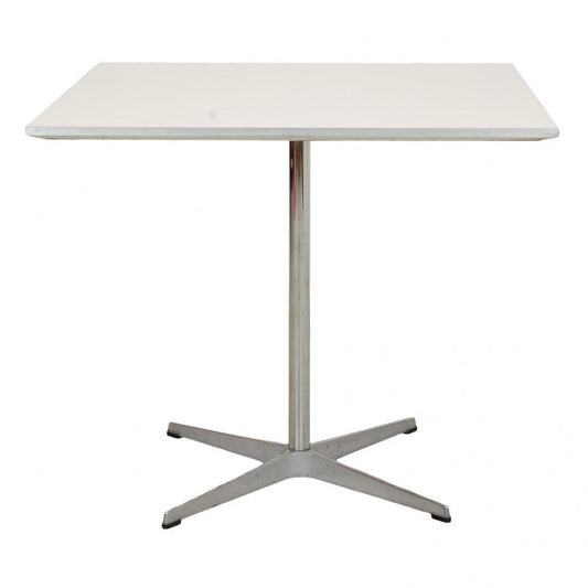 White Square Cafe Table by Arne Jacobsen for Fritz Hansen