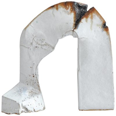 White Stoneware Sculpture by Ole Bjørn Krüger from Own Studio, Denmark, 1960s-WRF-876494