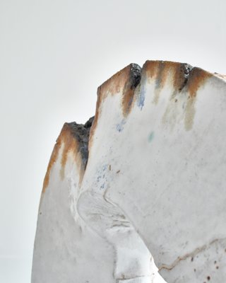 White Stoneware Sculpture by Ole Bjørn Krüger from Own Studio, Denmark, 1960s-WRF-876494