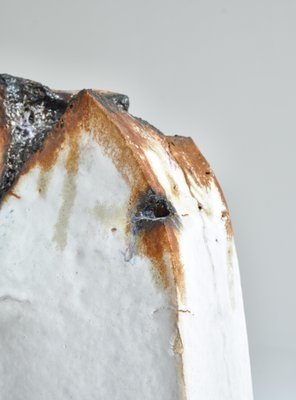 White Stoneware Sculpture by Ole Bjørn Krüger from Own Studio, Denmark, 1960s-WRF-876494