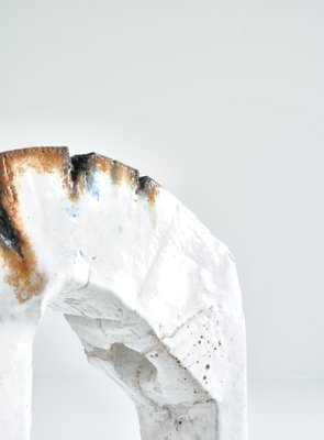 White Stoneware Sculpture by Ole Bjørn Krüger from Own Studio, Denmark, 1960s-WRF-876494