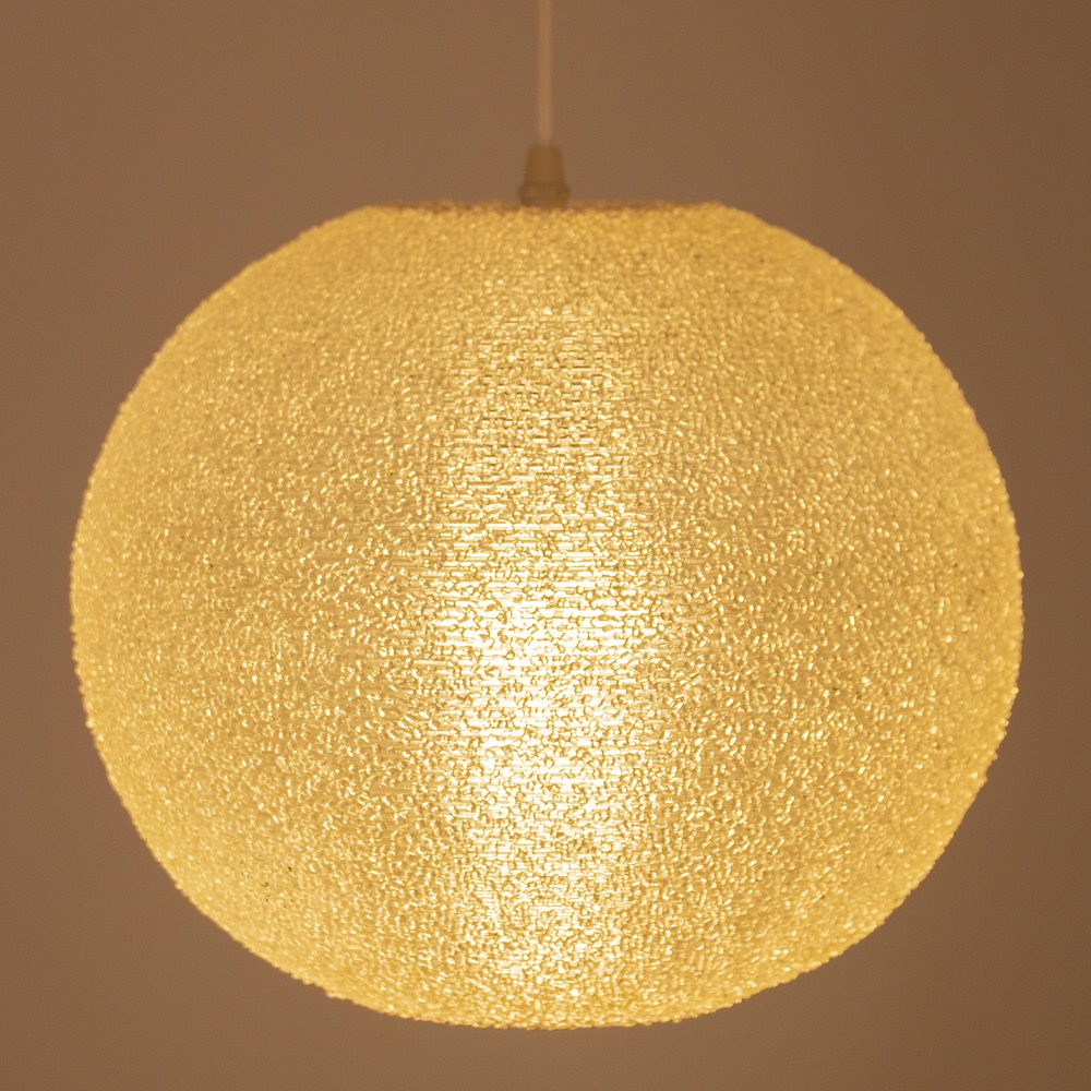 White Sugarball Pendant Lamp by John & Sylvia Reid for Rotaflex