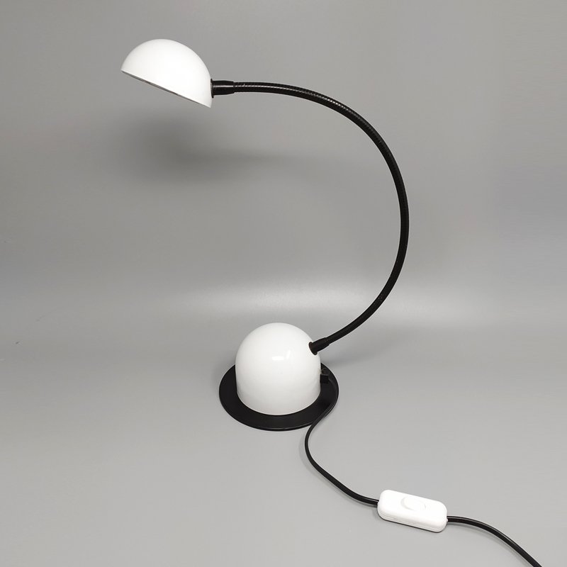 White Table Lamp by Veneta Lumi, Italy, 1970s