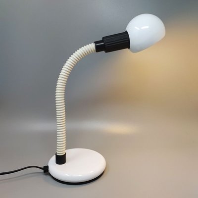 White Table Lamp from Veneta Lumi, Italy, 1970s-QGR-914915