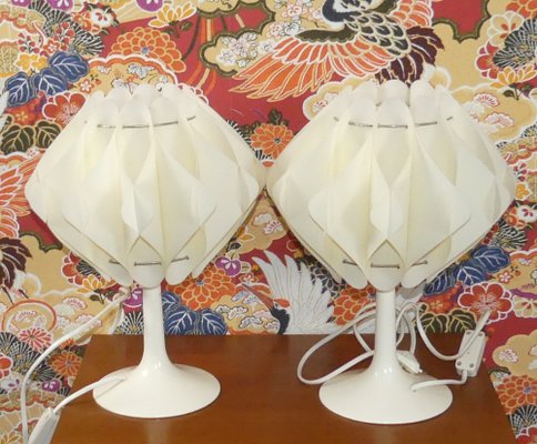 White Table Lamps from Zicoli, 1970s, Set of 2-AFE-1152745