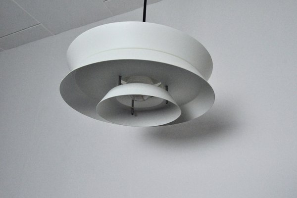 White Trava Pendant Lamp by Carl Thore for Granhaga, Sweden, 1960s-HPQ-2041318