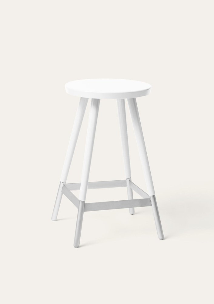 White Tupp Stool by Storängen Design