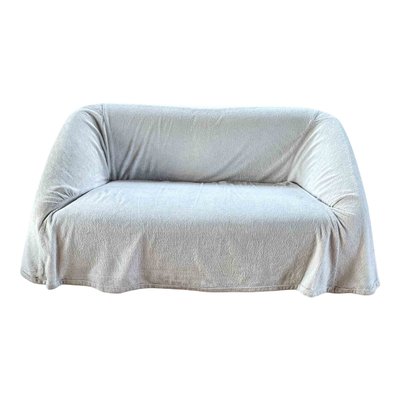 White Velvet 2-Seater Mantilla Sofa by Kazuhide Takahama for Studio Simon, 1973-RPH-988621