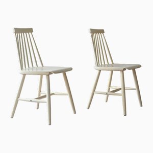 White Vintage Chairs, 1960s, Set of 2-QWP-2042069