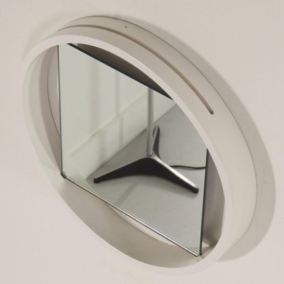 White Wall Mirror Dz84 by Benno Premsela for ‘T Spectrum, 1960s-ZT-2024085