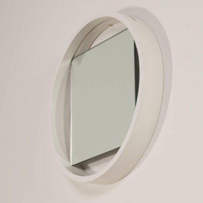 White Wall Mirror Dz84 by Benno Premsela for ‘T Spectrum, 1960s-ZT-2024085