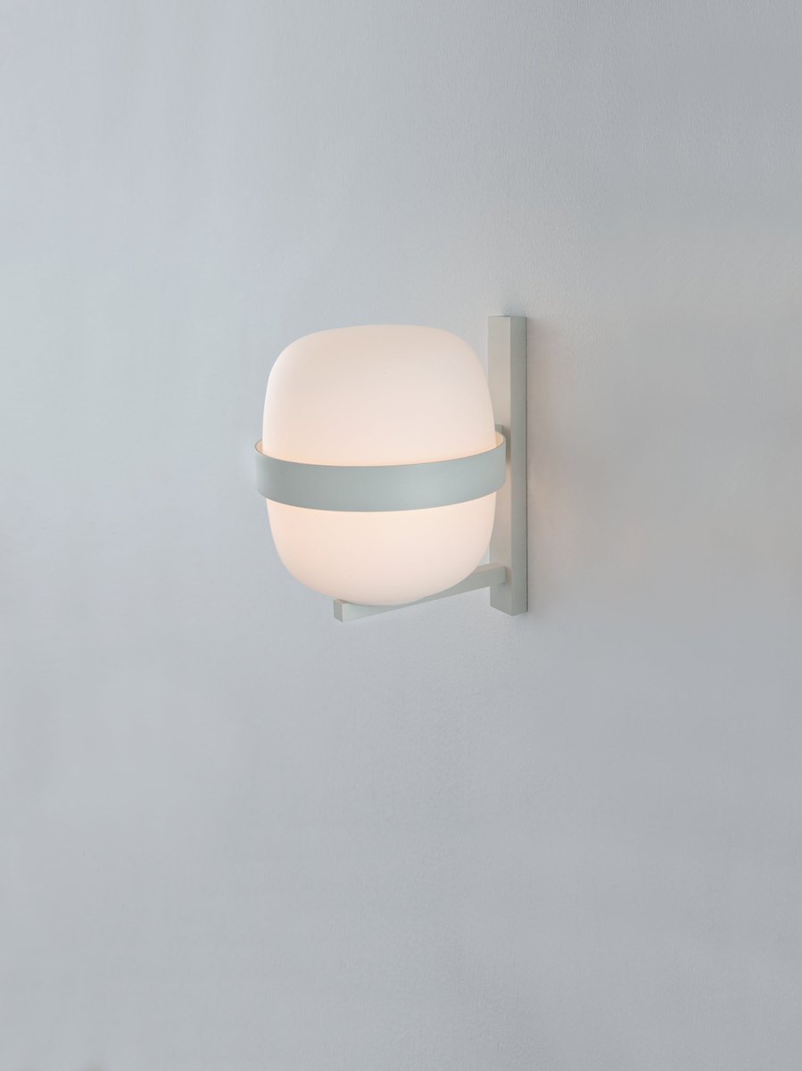 White Wally Wall Lamp by Miguel Milá