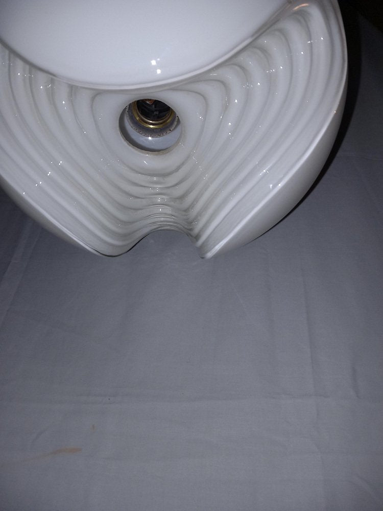 White Wave Ceiling Lamp from Koch & Löwy, 1970s