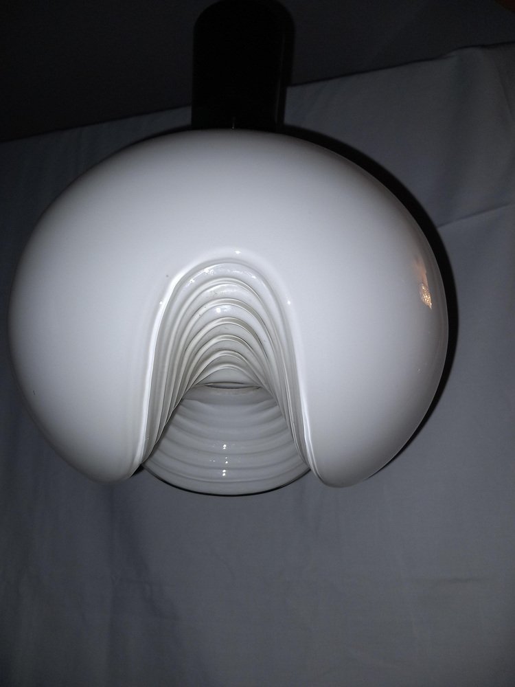 White Wave Ceiling Lamp from Koch & Löwy, 1970s