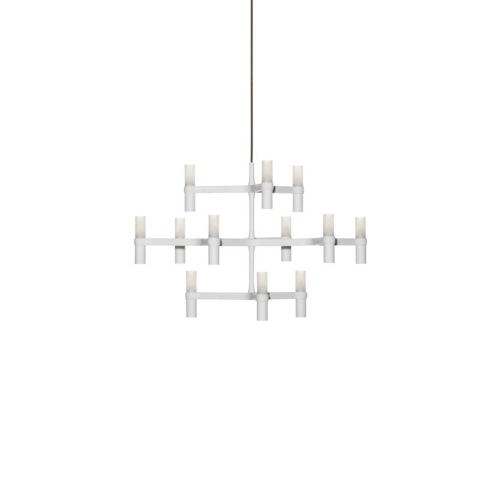 Crown Minor - Die Cast Aluminium Chandelier by Nemo #White