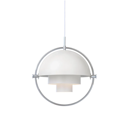Multi-Lite Pendant Lamp by Gubi #Large/White Semi Matt/Chrome