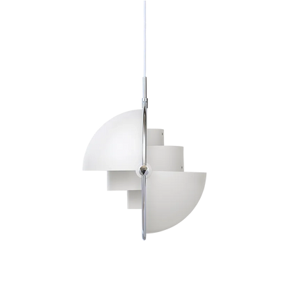 Multi-Lite Pendant Lamp by Gubi #Large/White Semi Matt/Chrome
