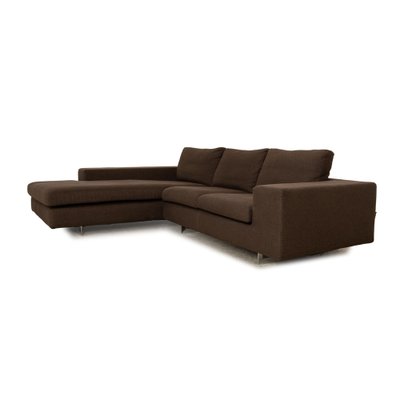 Whos Perfect Luca Fabric Corner Sofa in Brown Gray-RQW-1789443