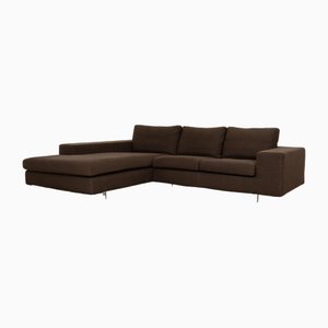 Whos Perfect Luca Fabric Corner Sofa in Brown Gray-RQW-1789443